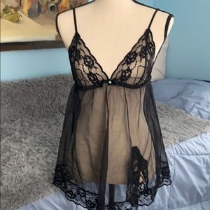 Frederick’s of Hollywood black babydoll